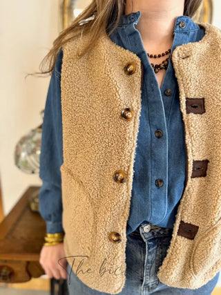 Gilet s/manches réversible Chloé
