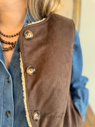 Gilet s/manches réversible Chloé