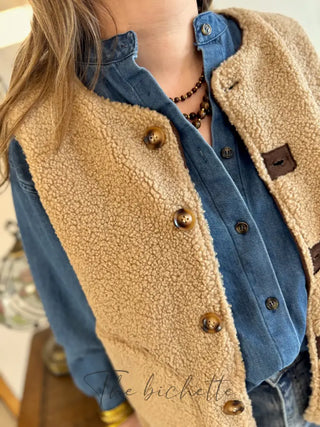 Gilet s/manches réversible Chloé