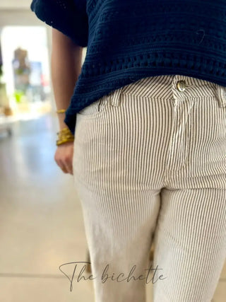 Jean Windy • Rayure Taupe