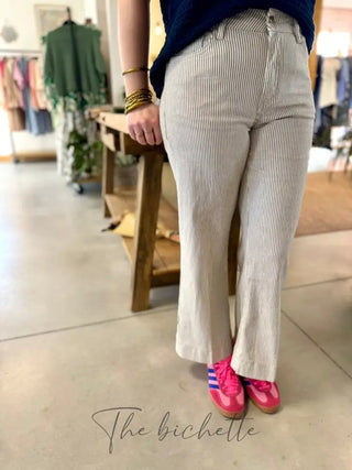 Jean Windy • Rayure Taupe