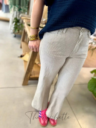 Jean Windy • Rayure Taupe