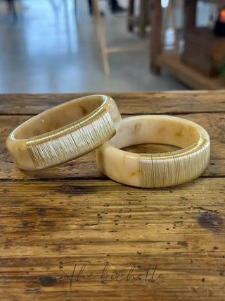 Jonc • Beige et Doré