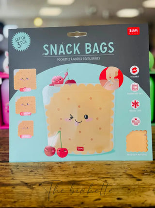 Lot de 3 sacs à collation • Biscuit