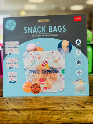 Lot de 3 sacs à collation • Space explorer