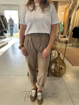 Pantalon Octavie • Camel