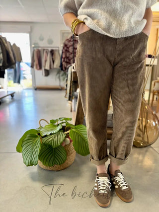 Pantalon Octavie • Camel Foncé