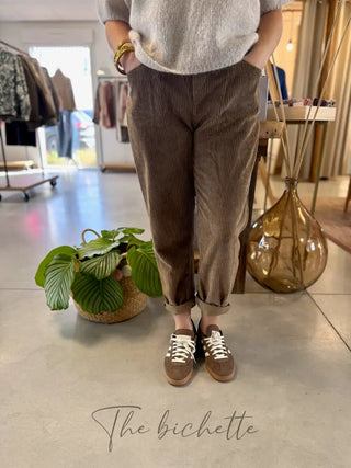 Pantalon Octavie • Camel Foncé