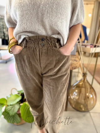 Pantalon Octavie • Camel Foncé