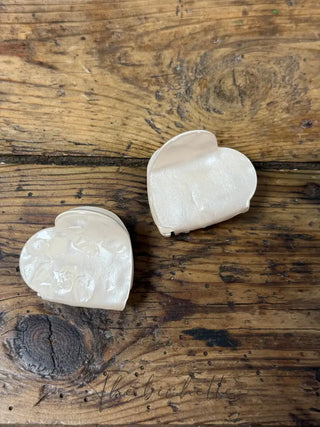 Pince à cheveux ♥️ beige nacré