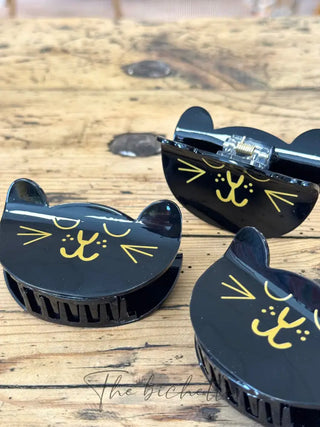 Pince à cheveux • Chat 🐈‍⬛