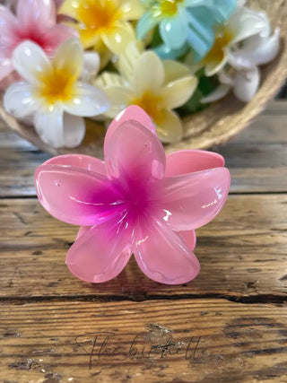 Pince à cheveux • Fleur de Tiaré 🌸 • Rose