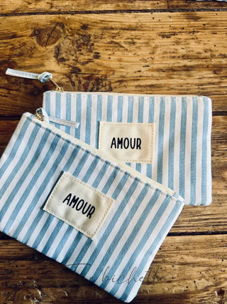 Pochette amour bleu