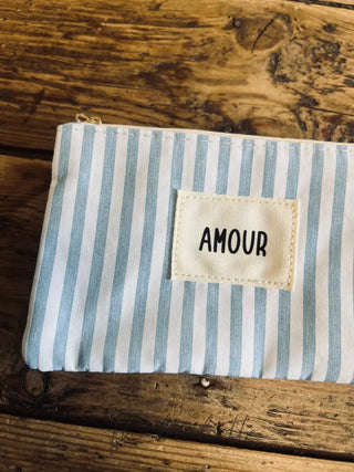 Pochette amour bleu