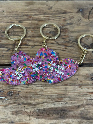 ✨ Porte-clés ’La vie en rose’ ✨