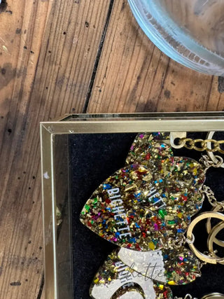 ✨ Porte clés paillettes Bichette✨