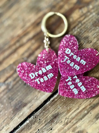 ✨ Porte clés paillettes Dream Team ✨