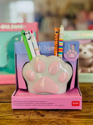 CERAMIC PEN HOLDER DESK FRIENDS KITTY