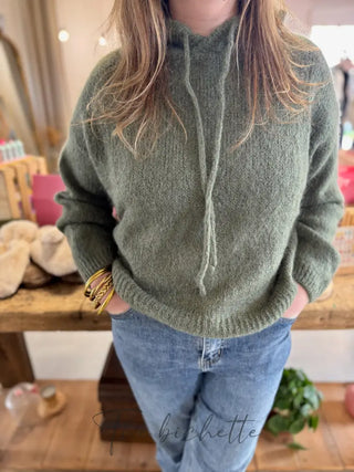 Pull à Capuche Adrien • Kaki TU