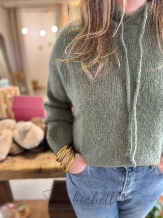 Pull à Capuche Adrien • Kaki TU