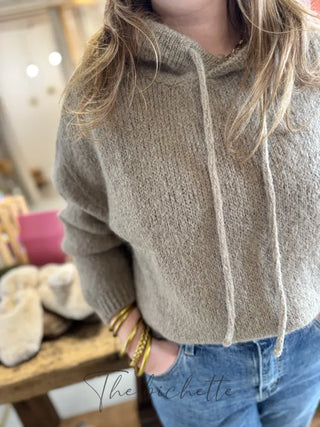 Pull à Capuche Adrien • Taupe TU