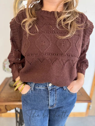 Pull Camille • Chocolat TU