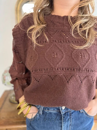 Pull Camille • Chocolat TU