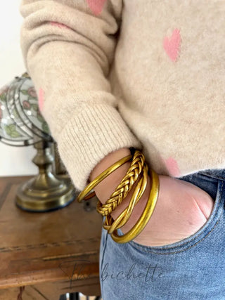 Pull Colombe • Beige & Rose TU