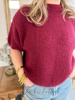 Pull manches courtes Clara • Bordeaux TU