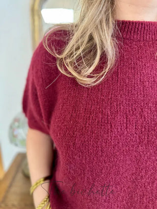 Pull manches courtes Clara • Bordeaux TU
