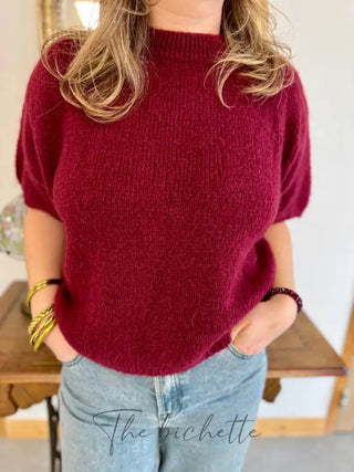 Pull manches courtes Clara • Bordeaux TU