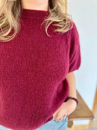 Pull manches courtes Clara • Bordeaux TU