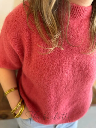 Pull manches courtes Clara • Pêche TU