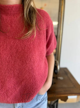 Pull manches courtes Clara • Pêche TU