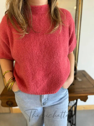Pull manches courtes Clara • Pêche TU