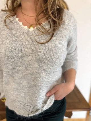 Pull Mélanie • Gris TU