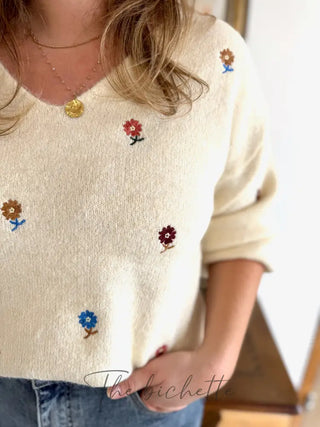 Pull Perla • Ecru TU