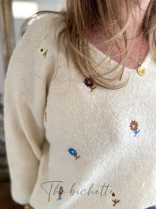 Pull Perla • Ecru TU