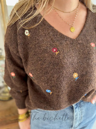 Pull Perla • Marron TU