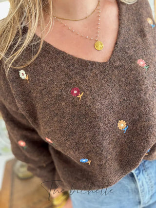 Pull Perla • Marron TU