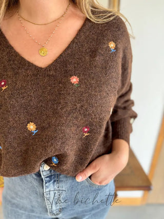 Pull Perla • Marron TU
