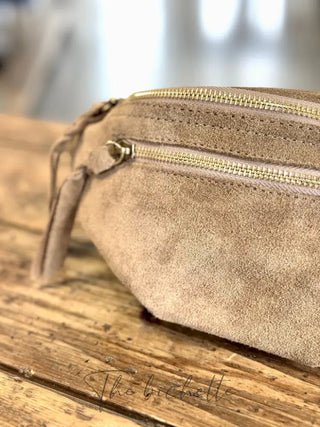 Sacoche Juliette • Beige foncé (Aspect daim)