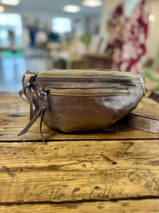 Sacoche Juliette • Bronze (cuir luisant)