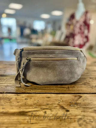 Sacoche Juliette • Taupe (aspect daim)