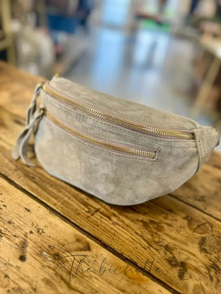Sacoche Juliette • Taupe (aspect daim)
