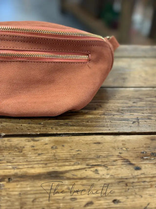 Sacoche Juliette - Terracotta (aspect daim)