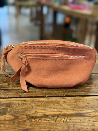 Sacoche Juliette - Terracotta (aspect daim)