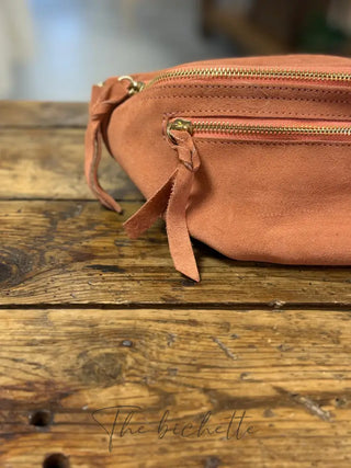 Sacoche Juliette - Terracotta (aspect daim)