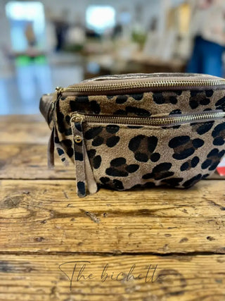 Sacoche léopard • Marron