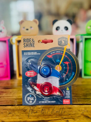 SET OF 2 BICYCLE SPOKE LIGHTS RIDE & SHINE SPACE